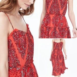 NWOT Paisley Banana Republic Chiffon Dress, 4